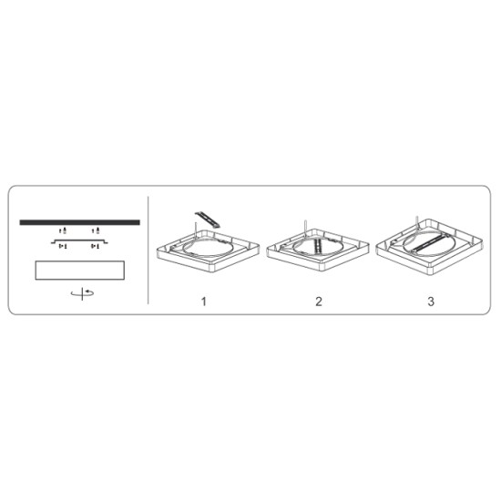 ΦΩΤΙΣΤΙΚΟ LED DOWNLIGHT ΕΠΙΤΟΙΧΟ 22.5x22.5 24W 1920LM 6500K WELLMAX