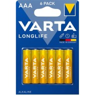 Varta LongLife Αλκαλικές Μπαταρίες AAA 1.5V 6τμχ