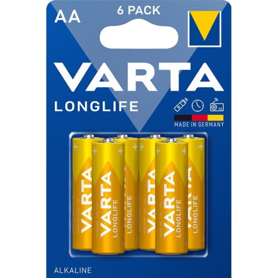 Varta LongLife Αλκαλικές Μπαταρίες AA 1.5V 6τμχ