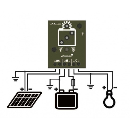 CML-USB-10-2,2 ΡΥΘΜΙΣΤΗΣ ΦΟΡΤΙΣΗΣ PHOCOS 12/24V 10A