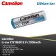 CAMELION 18650-2200mAh ΜΠΑΤΑΡΙΑ ΛΙΘΙΟΥ ΧΩΡΙΣ ΠΡΟΣΤΑΣΙΑ