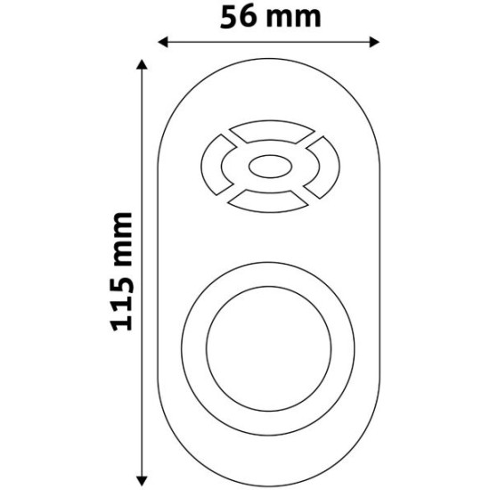 Avide Λωρίδα LED 12V 144W Dimmer 5 πλήκτρων RF Τηλεχειριστήριο και ελεγκτής