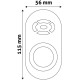 Avide Λωρίδα LED 12V 144W Dimmer 5 πλήκτρων RF Τηλεχειριστήριο και ελεγκτής