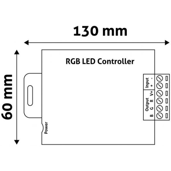 Avide Λωρίδα LED 12V 216W RGB 5 πλήκτρα RF Τηλεχειριστήριο και έλεγχος αφής