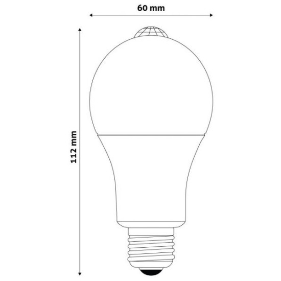 Avide Smart LED Globe A60 10W 4000K PIR SENSOR