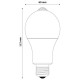 Avide Smart LED Globe A60 10W 4000K PIR SENSOR